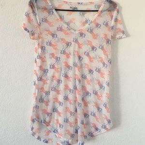 Sheer Unicorn V-Neck